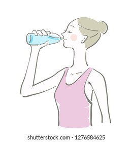 hydration water lady