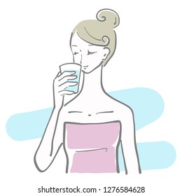 hydration water lady