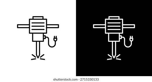Concepto editable del icono del interruptor hidráulico. símbolos editables de la carrera del Vector