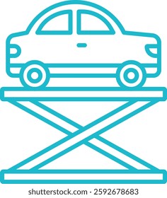 Hydraulic Car vector icon. Can be used for printing, mobile and web applications.