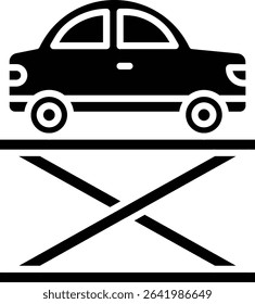Hydraulic Car vector icon. Can be used for printing, mobile and web applications.