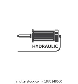 hydraulic cylinder icon vector illustration design template web
