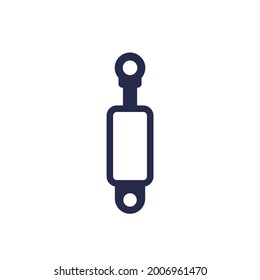 Hydraulic Cylinder Icon, Vector Sign