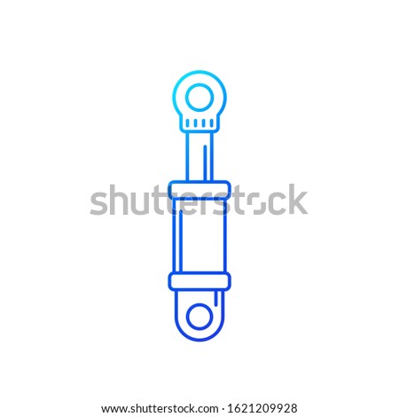 Hydraulic cylinder thin line icon Stock photo © 