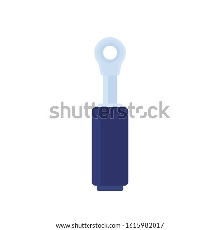 Hydraulic cylinder vector icon on white