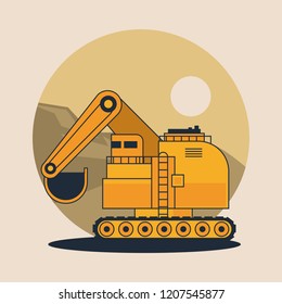 hydraulic excavator vehicle