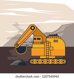 hydraulic excavator vehicle