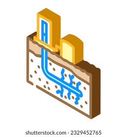 hydraulic fracturing petroleum engineer isometric icon vector. hydraulic fracturing petroleum engineer sign. isolated symbol illustration