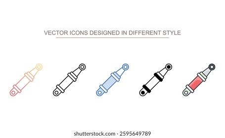 Hydraulic icon design with white background stock illustration