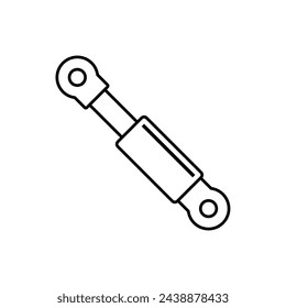 Hydraulic Icon. Shock Breaker Symbol  - Vector. 