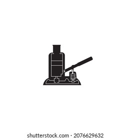 Plantilla de diseño de ilustraciones vectoriales de iconos de jack hidráulico.
