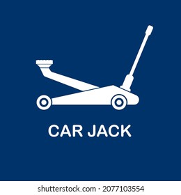 Plantilla de diseño de ilustraciones vectoriales de iconos de jack hidráulico.