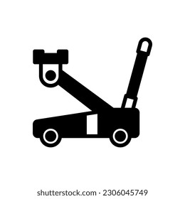 Hydraulisches Jack-Symbol in Vektorgrafik. Illustration