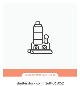 Hydraulic jack symbol Icon Vector Illustration