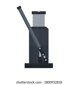 Hydraulic jack. Jack, vector illustration