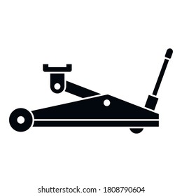 Hydraulic jack-screw icon. Simple illustration of hydraulic jack-screw vector icon for web design isolated on white background