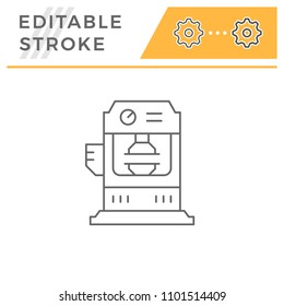 Hydraulic press machine line icon