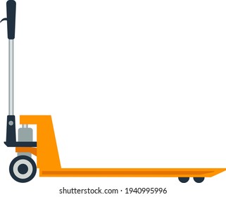 hydraulic trolley vector illustration isolated on white background