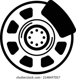 Hydraulically actuated disc brake Concept Vector Color Icon Design, Motor Vehicle Service and automobile repair shop Symbol, Lorry spare parts Sign,  automotive technician equipment stock illustration