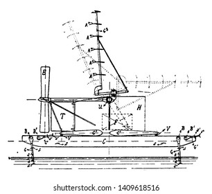 Hydro Aeroplane which can also take off and land on airfields are a small subclass called Amphibian aircraft, vintage line drawing or engraving illustration.