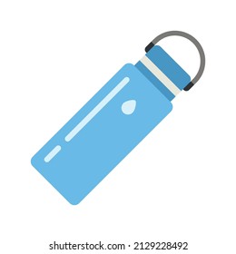 Hydro flask flat icon. Clipart cartoon illustration. Vector sign for mobile app and web sites. 