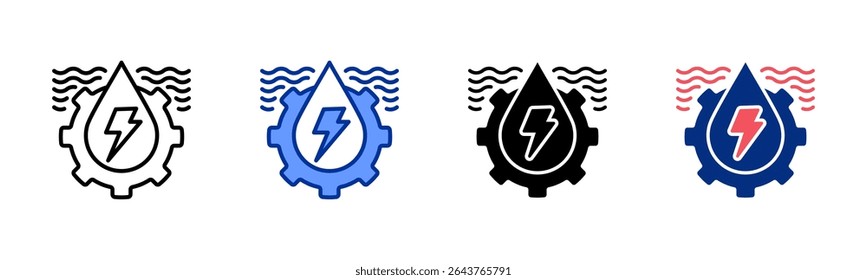 Hydro icon sheet multiple style collection