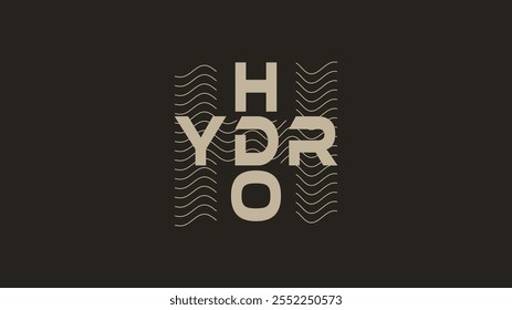 Hydro luxury fashion wave of water letter H modern technology logo