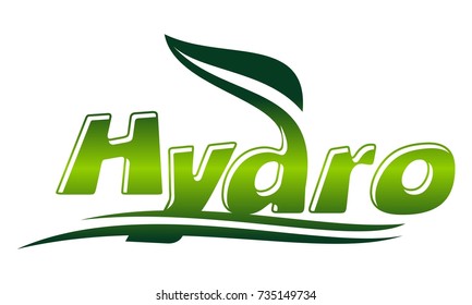 Hydro Pops Letter Emblem Logo 