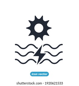 Hydro Power Energy Icon Energy Types Stock Vector (Royalty Free ...