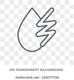 Hydro power icon. Hydro power design concept from Ecology collection. Simple element vector illustration on transparent background.