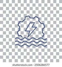 hydro power icon , industry icon vector