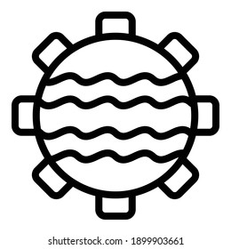 Hydro power icon. Outline hydro power vector icon for web design isolated on white background