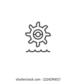 Hydro Power Icon Vector Illustration Eps10