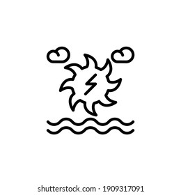 Hydro Power icon in vector. Logotype