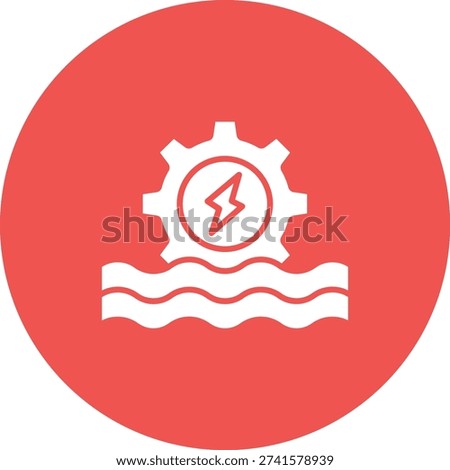 Hydro Power vector icon. Can be used for printing, mobile and web applications.