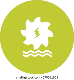Hydro power, water, dam icon vector image. Can also be used for energy and technology. Suitable for web apps, mobile apps and print media.