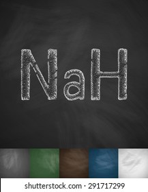 hydro sodium icon. Hand drawn vector illustration. Chalkboard Design