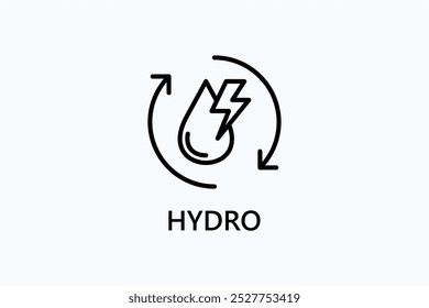 Ícone De Vetor Hidrográfico Ou Ilustração De Logotipo