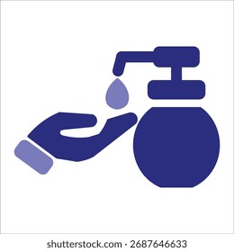 hydroalcoholic gell icons. simple colored vector