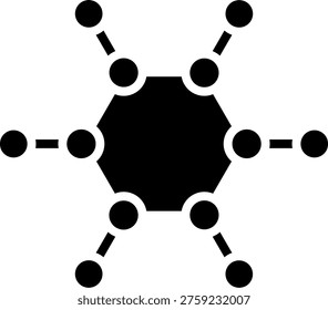 Hydrocarbon Line Icon Vector Design