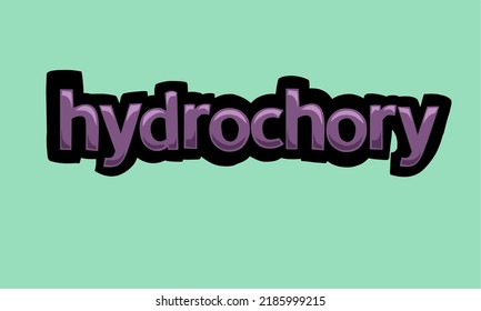 HYDROCHORY background writing vector design very cool and simple