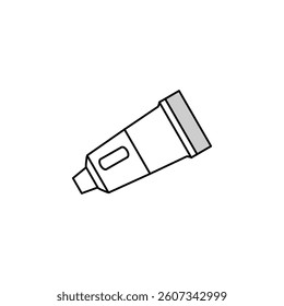 hydrocortisone ointment first aid isometric icon vector. hydrocortisone ointment first aid sign. isolated symbol illustration