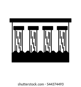 hydroelectric dam isolated icon vector illustration design