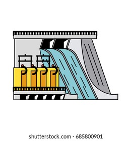 hydroelectric plant icon image 