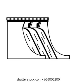 hydroelectric plant icon image 