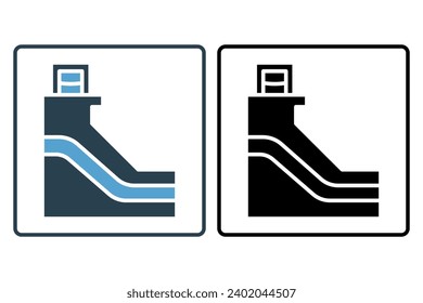 hydroelectric power icon. icon related with energy and technological development . solid icon style. Simple vector design editable