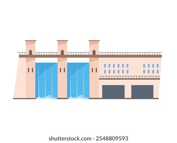Hydroelectric power plant, dam hydro renewable energy