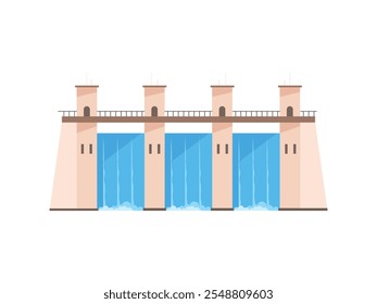 Hydroelectric power plant, hydro renewable energy