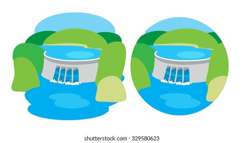 Hydroelectric power station, dam