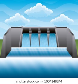 hydroelectric power station power energy clean